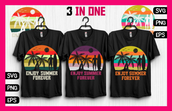 Enjoy Summer Forever Graphics & Print Templates