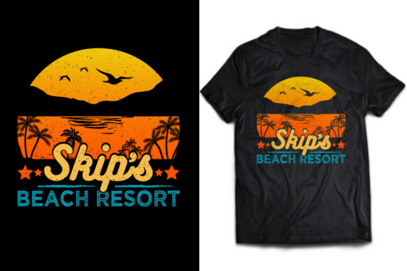 Skips Beach Resort Graphics & Print Templates Review