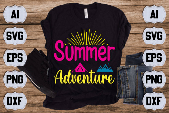 Summer Adventure Graphics for T-Shirt Designs