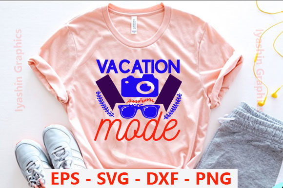 Summer Design Vacation Mode Graphics for T-Shirt Designs