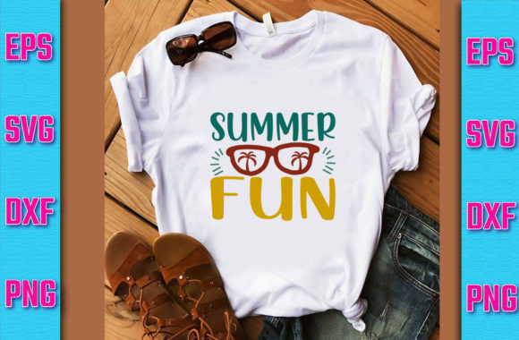 Summer Fun SVG Design for T-Shirt Graphics