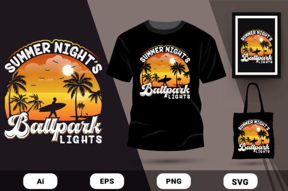 Summer Night Graphics: Print Templates for Blogs
