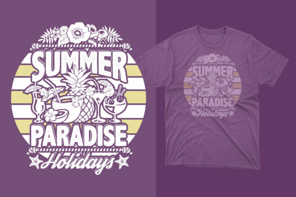 Summer Sunset T Shirt Graphics & Print Templates