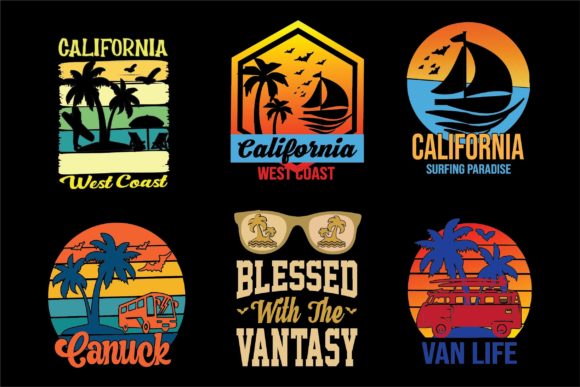 Summer Sunset Vintage T-Shirt Bundle Graphics Review
