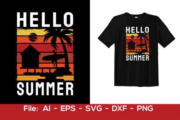 Summer T-shirt Design 94: Graphics & Print Templates