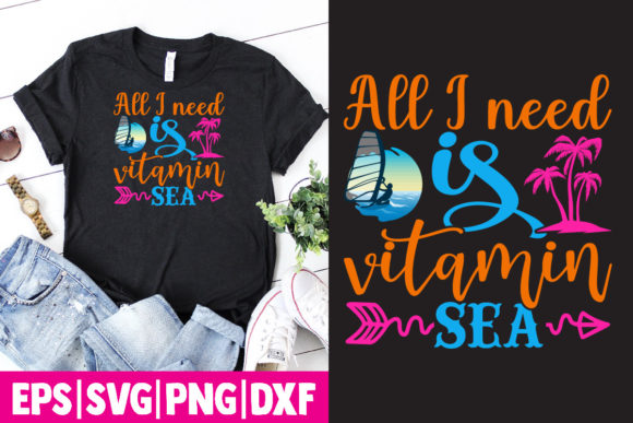 Summer Time Svg T Shirt Design 02: Graphics & Print Templates