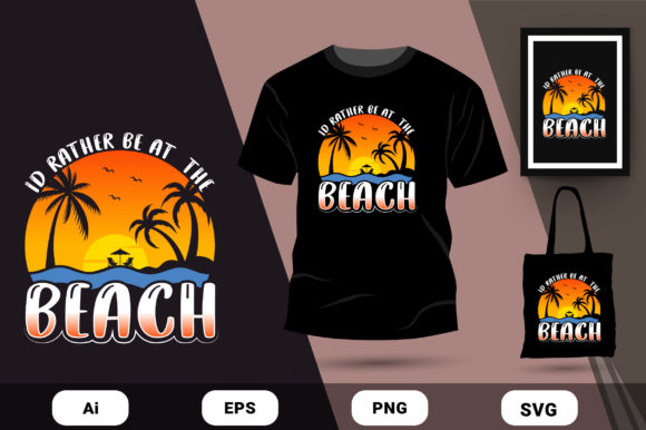 Sunset Beach Graphics: Print Templates for Crafters