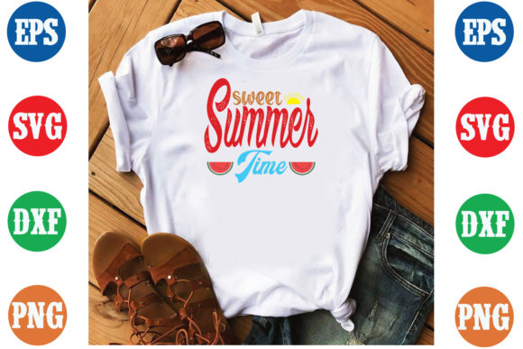 Sweet Summer Time TShirt Design Template Review