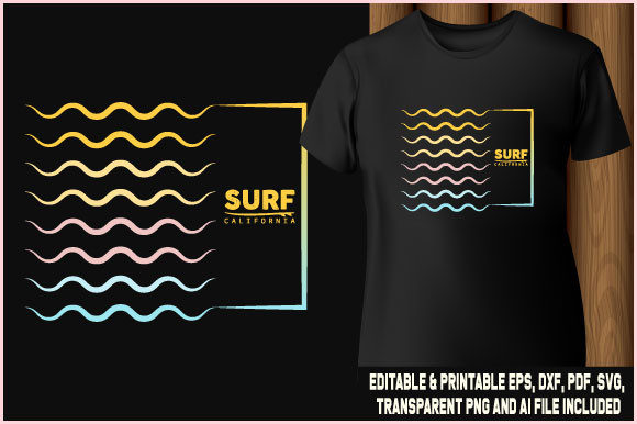 T-shirt Design Surf California Vector: An Embroidery Review