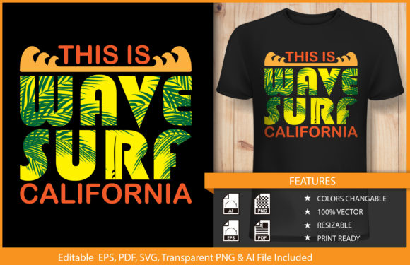 T-shirt Design This is Wave Surf: Graphics Review