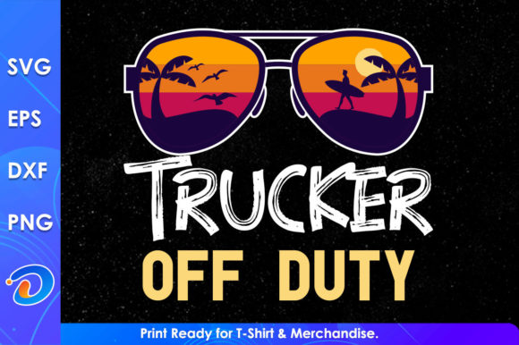 Trucker of Duty Shirt Graphics for Summer Crafts